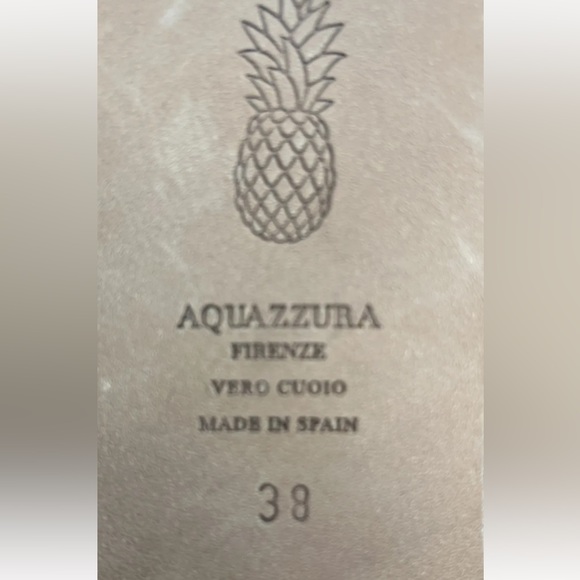 Aquazzura Flat Sunshine Espadrilles Suede Pom Pom Tie Womens EU 38 NWOB - Picture 9 of 12